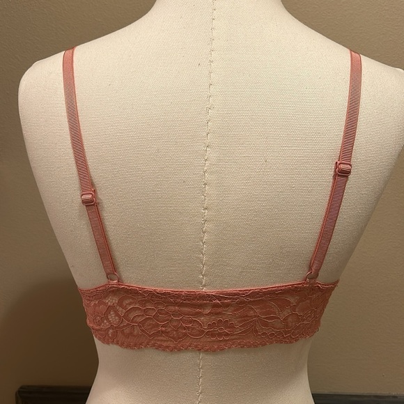 Adrienne Vittadini Mauve Blush Lace Bralette Women’s Medium - Picture 3 of 6